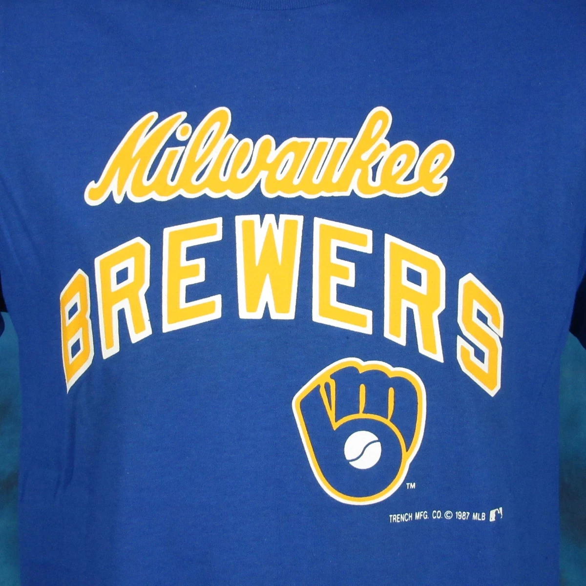 NWT vintage 80s MILWAUKEE BREWERS T-Shirt MEDIUM baseball mlb single stitch