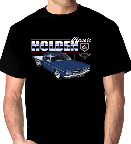 HQ HOLDEN 1 TONNER UTE FLAT BED UTE BLACK TSHIRT (10 CAR COLOURS) BIG FIT - Picture 5 of 20