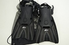 Leader Fins Black Diving Snorkeling Compact US Small/Medium 4.5-8.5