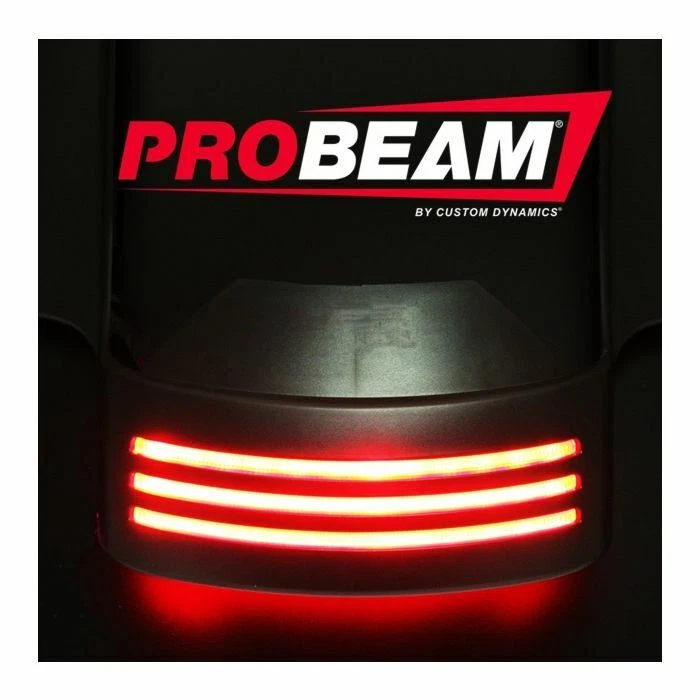 Custom Dynamics Tri-Bar LED Fender Tip Running/brake light Smoke Lens  - Image 3 of 4