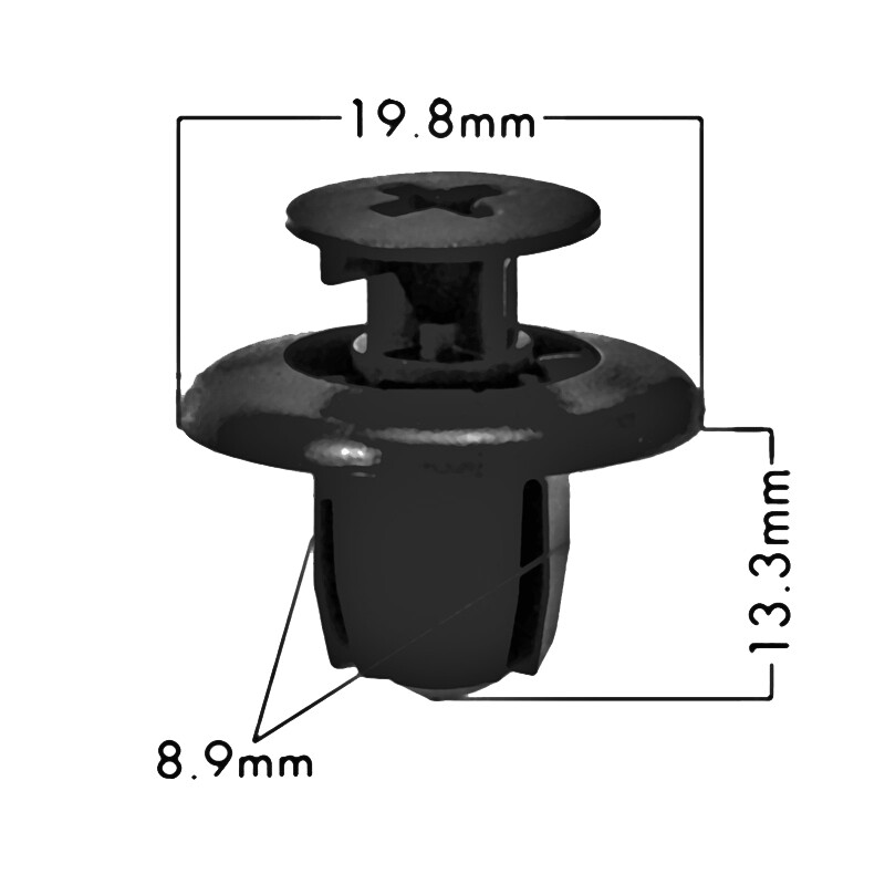 Find 40x Set Bumper Clips For Nissan Fender Push Type Fascia Retainer Fastener Clips In Hong - Foto 5