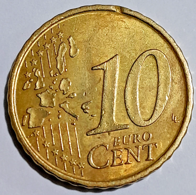 Rare 10 euro cent coin Spain 1999 Cervantes - Image 4 of 4