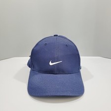 Nike Hat Strapback Mens Blue White Swoosh Tiger Woods Limited Edition Golf Cap
