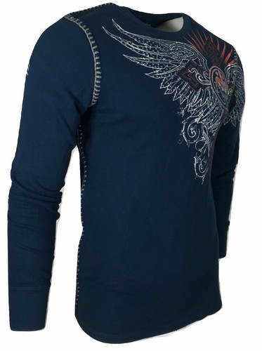 Camiseta Xtreme Couture by AFFLICTION Para Hombre TÉRMICA REMACHADO - Imagen 8 de 12