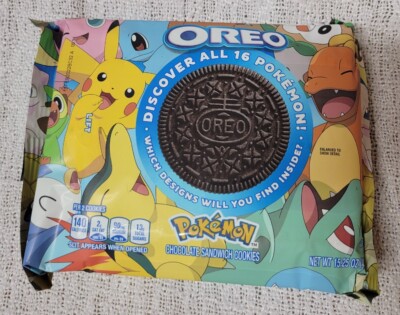 New Pokemon Oreo Chocolate Sandwich Cookies 25th Anniversary Sealed