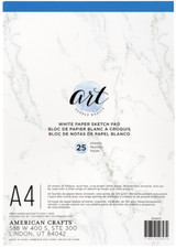 PAPER PAD - AC - ART SUPPLY BASICS - A4 - SKETCH PAD - WHITE - 25 SHEETS 354847
