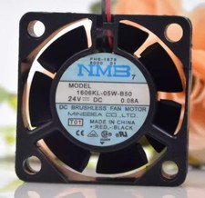 NMB 1606KL-05W-B50 4015 DC24V 0.08A 2-Wire Dual Ball Inverter Cooling Fan