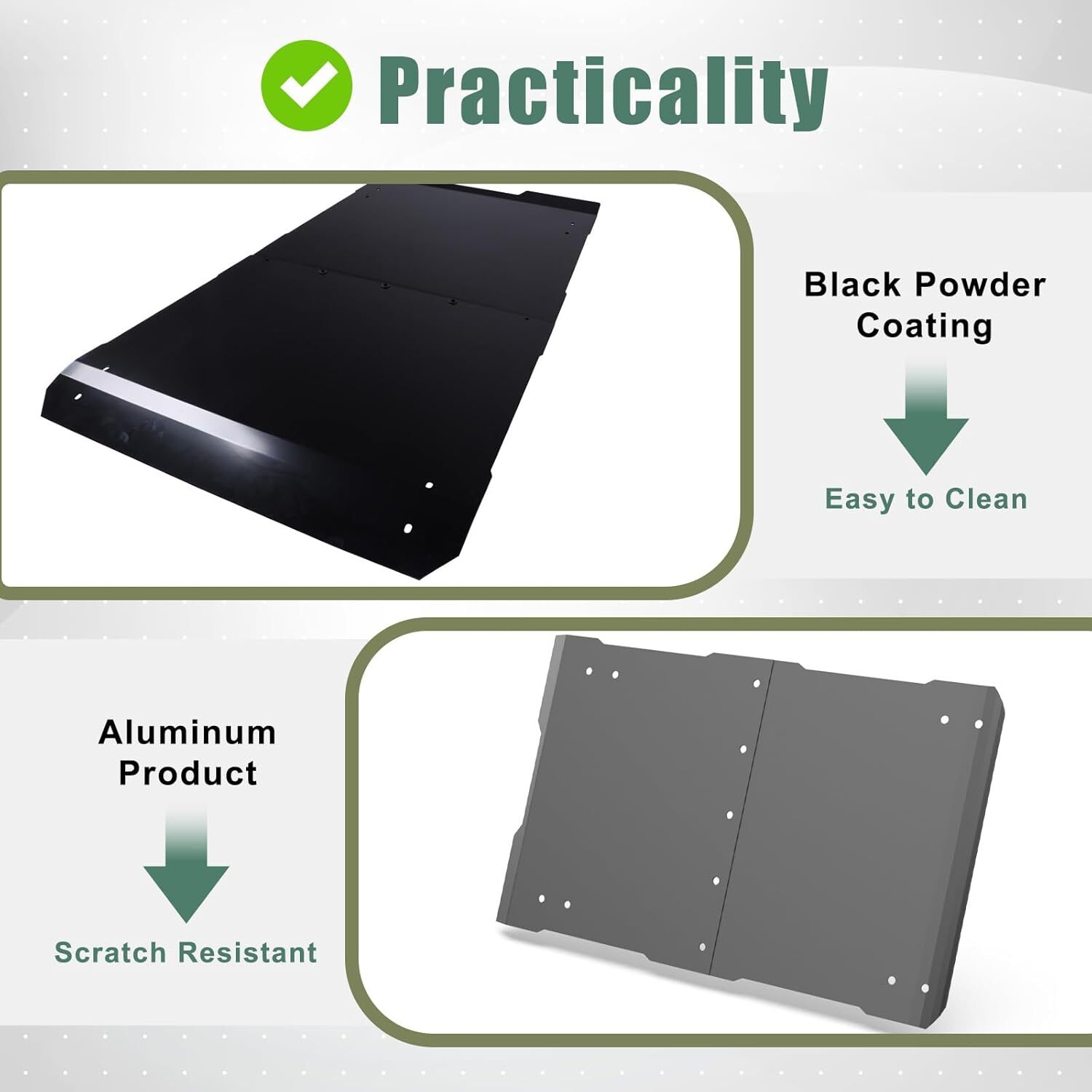 NIXFACE Aluminum Roof Black for Polaris RZR PRO XP 20-23 Hard Top #2883990-458