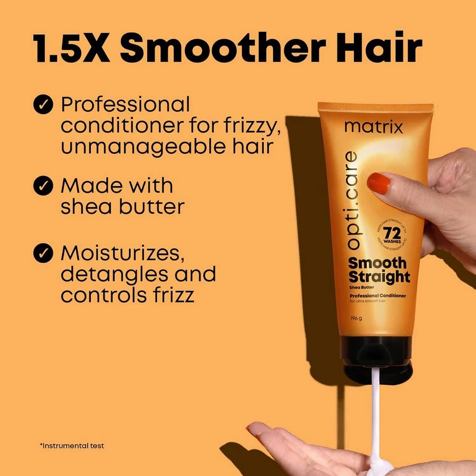 Matrix Opti.Care Professional Conditioner for Salon Smooth Straight Hair | 98 gm - Image 2 of 4