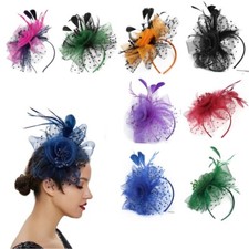 Flower Feather Fascinator