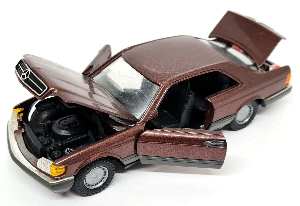 NZG 1/35 Mercedes Benz 500 SEC Brown Vintage diecast scale