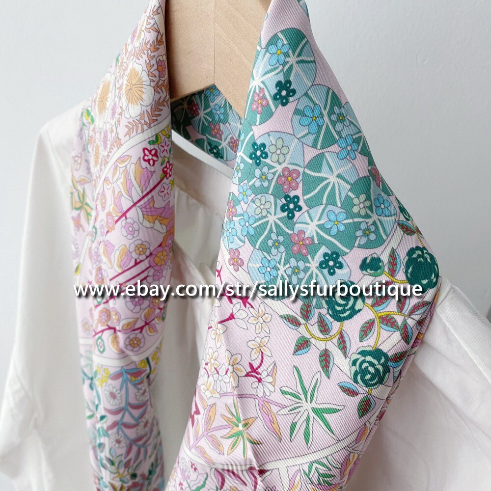 Sciarpa Quadrata In Seta Twill 18 Momme Doppia Faccia - Stampa Artista Elegante