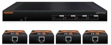 Xantech XT-HDBT-MX44-4K-KIT 4x4 4K HDMI Video Matrix with Receiver Baluns