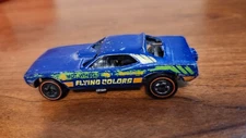Hot Wheels Redline 1969 Flying Colors Top Eliminator Car Blue Cuda