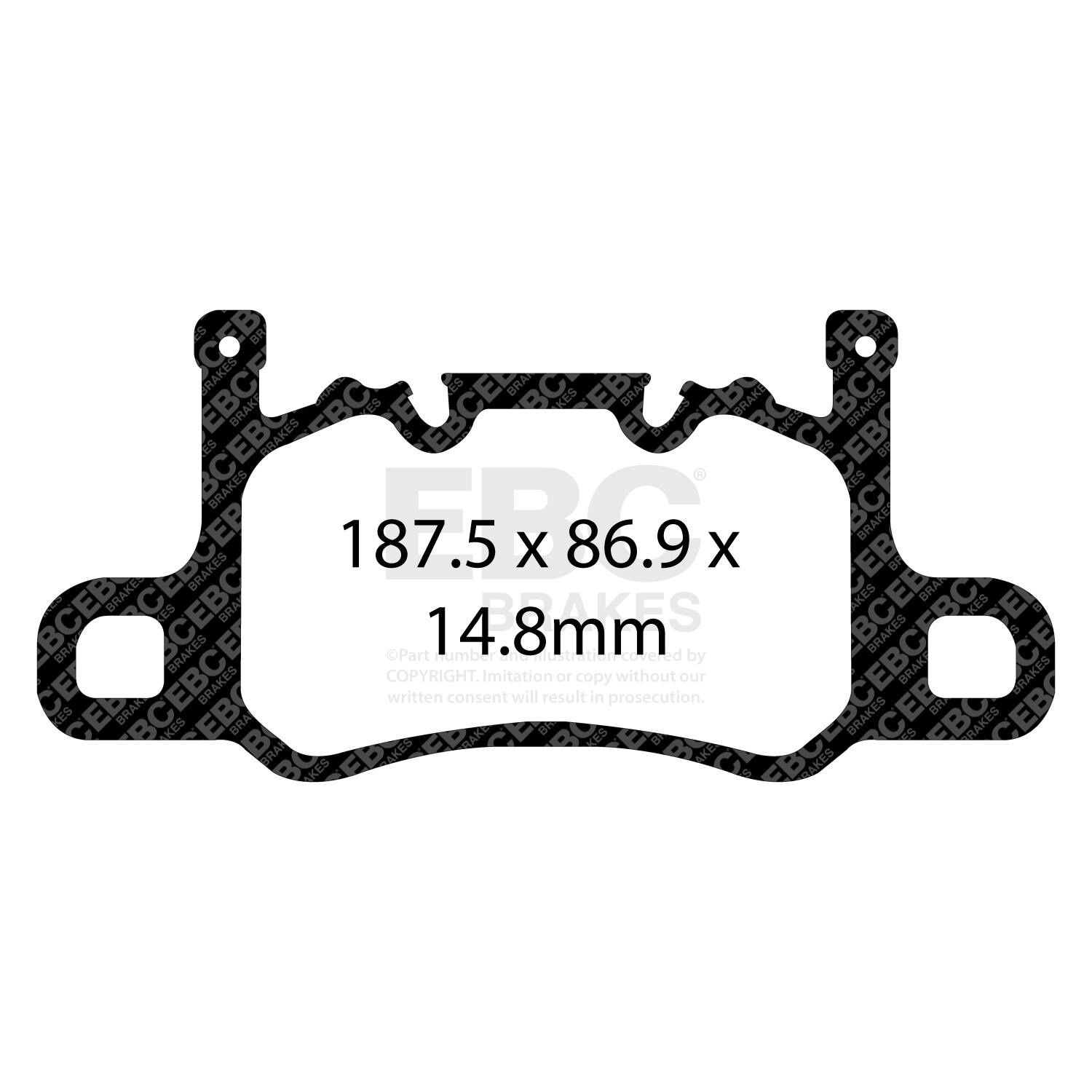 EBC Yellowstuf Brake Pad 4000 Series Sport Set REAR For BENTLEY PORSCHE DP42207R