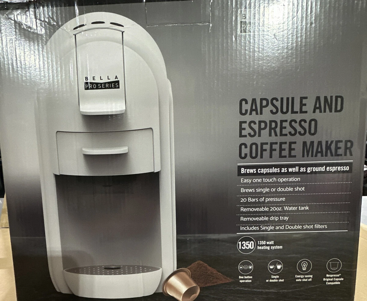 Bella Pro Series Espresso Machine With 20 Bars Of Pressure, 58 OFF