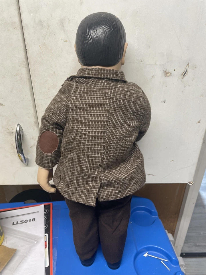 Muñeca Mr. Bean Rowan Atkinson con peluche. Sin etiqueta, raro vintage 1997 Foto 3 de 4