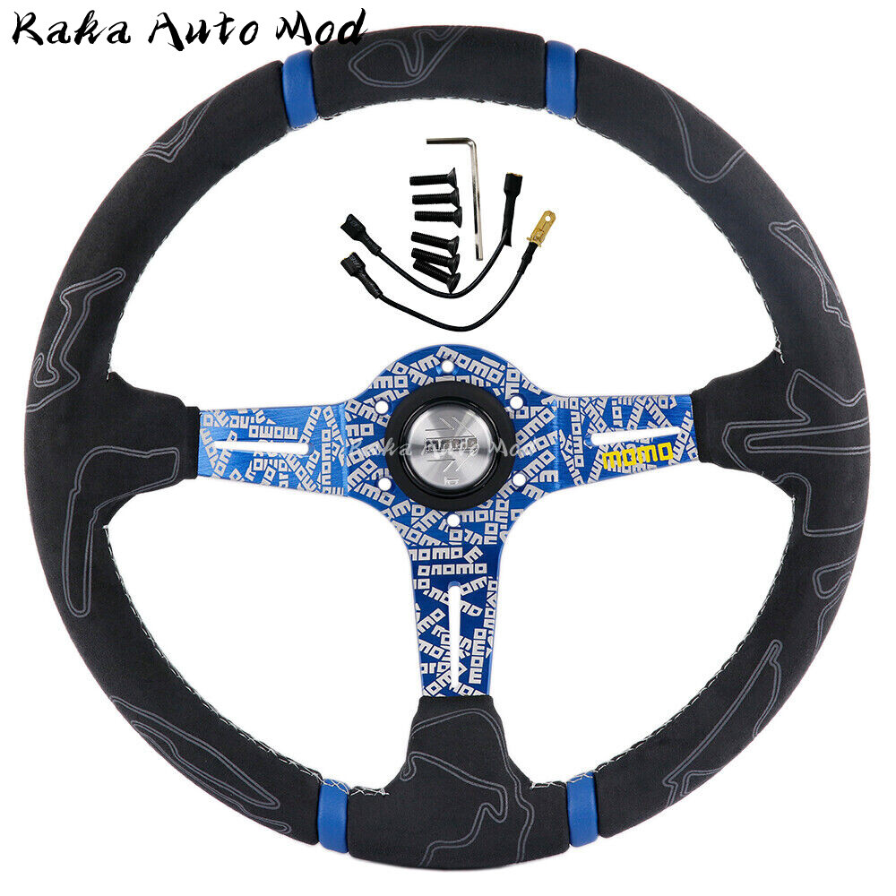 momoです MOMO ULTRA Blue 350mm Steering Wheel - Shop Now