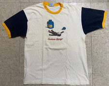Curious George 1995 Ether Monkey Vintage White T-shirt Size L