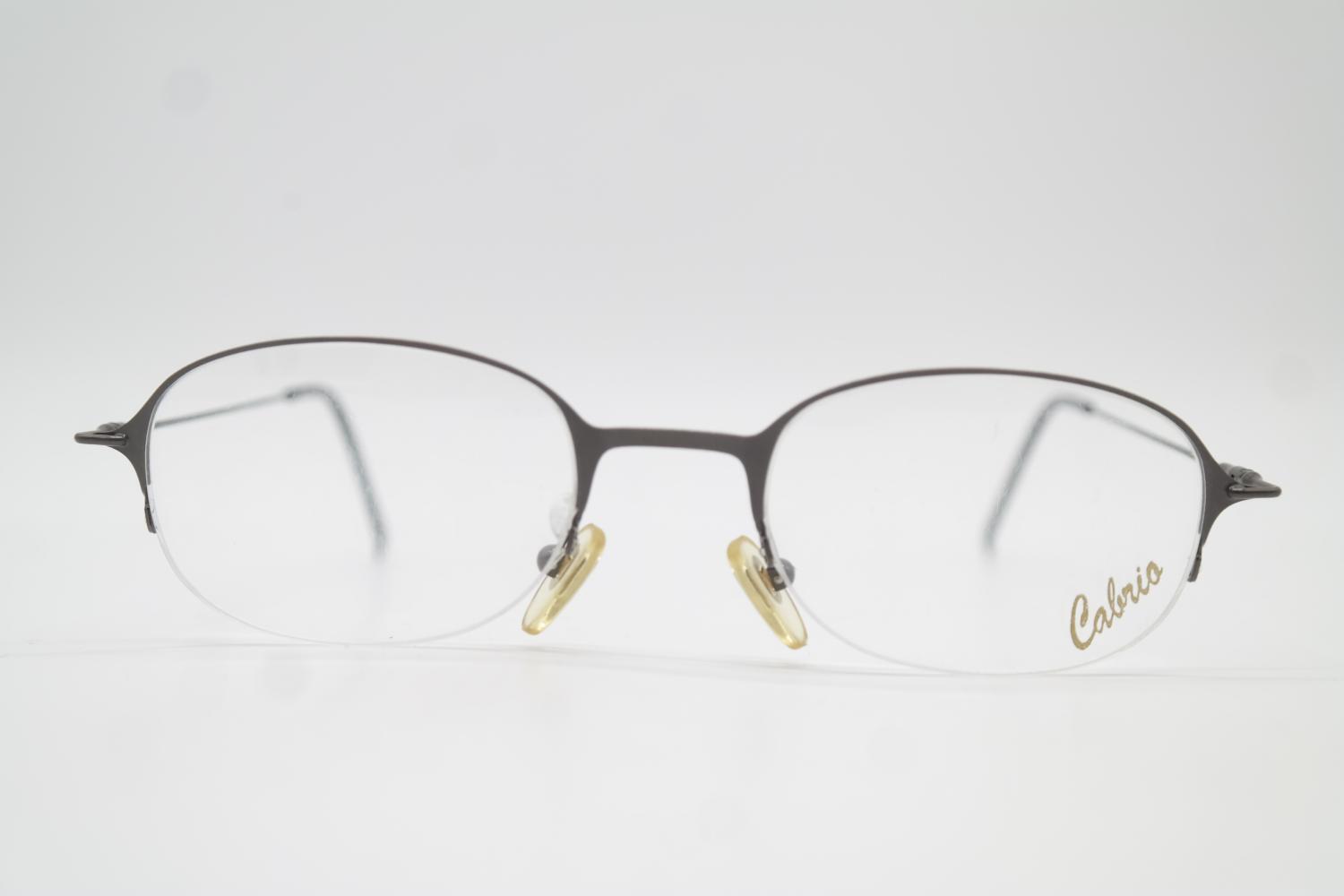 Vintage Gafas Cabrio By Caresse CB 26 Metálico Medio Marco Montura de Gafas