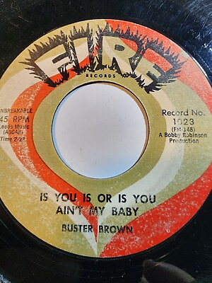 #ad #ad BUSTER BROWN Is You is or Is you Ain#x27;t my Baby Fire 1023 1960 GOOD F260 $9.31