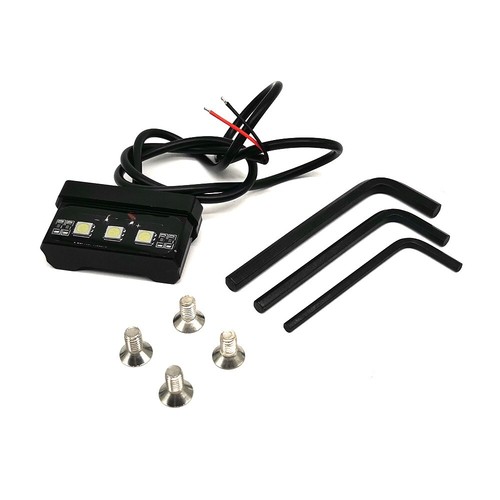 Motorcycle Fender Eliminator Kit License Plate Holder Bracket LED Tail Light - Foto 3 di 11