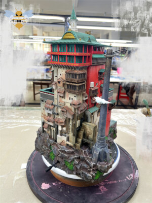 Wasp Studio Spirited Away Dream back to the oil house Resin Statue In Stock Led