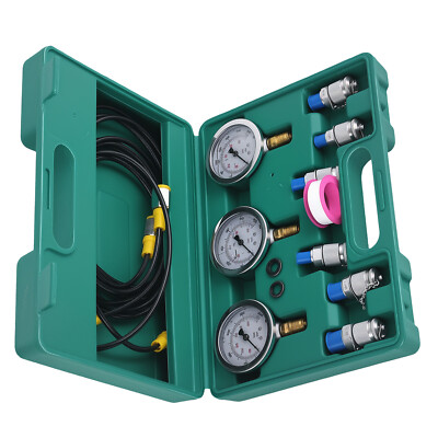 Hydrauliktester Hydraulik Manometer Set 250 - 600 bar Druckprüfer Werkzeug Test