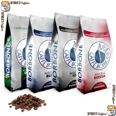 3 6 12 18 24 Kg Caffè Borbone Grani Miscela Blu Rossa Dek Top Vending Originale