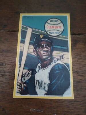 Baseball Art Card Print of Roberto Clemente, 70 Cereal Card
