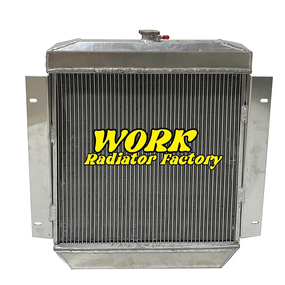 Radiador completo de aluminio para Ford Customline V8 1954 1955 1956 V8 3,9 4,2 4,4 4,8 L Foto 2 de 4