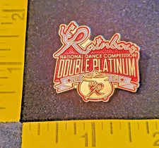 2014 Double Platinum Rainbow National Dance Competition Lapel Pin Badge Pinback