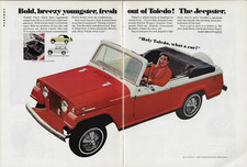 1967 Jeep Jeepster Convertible Commando Station Wagon Toledo Vintage Print Ad
