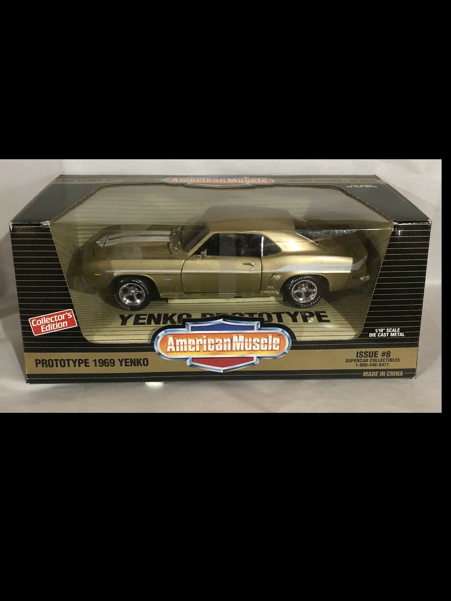 1969 YENKO Camaro GOLD 1:18 Ertl American Muscle 29001 Supercars