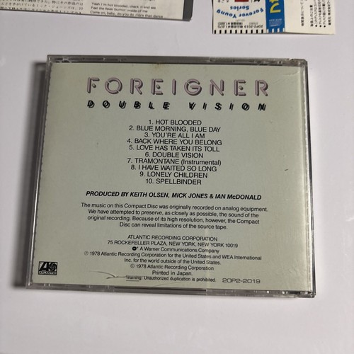 Foreigner – Double Vision (CD, 1978) 20p2-2019 Japan obi - Bild 5 von 7