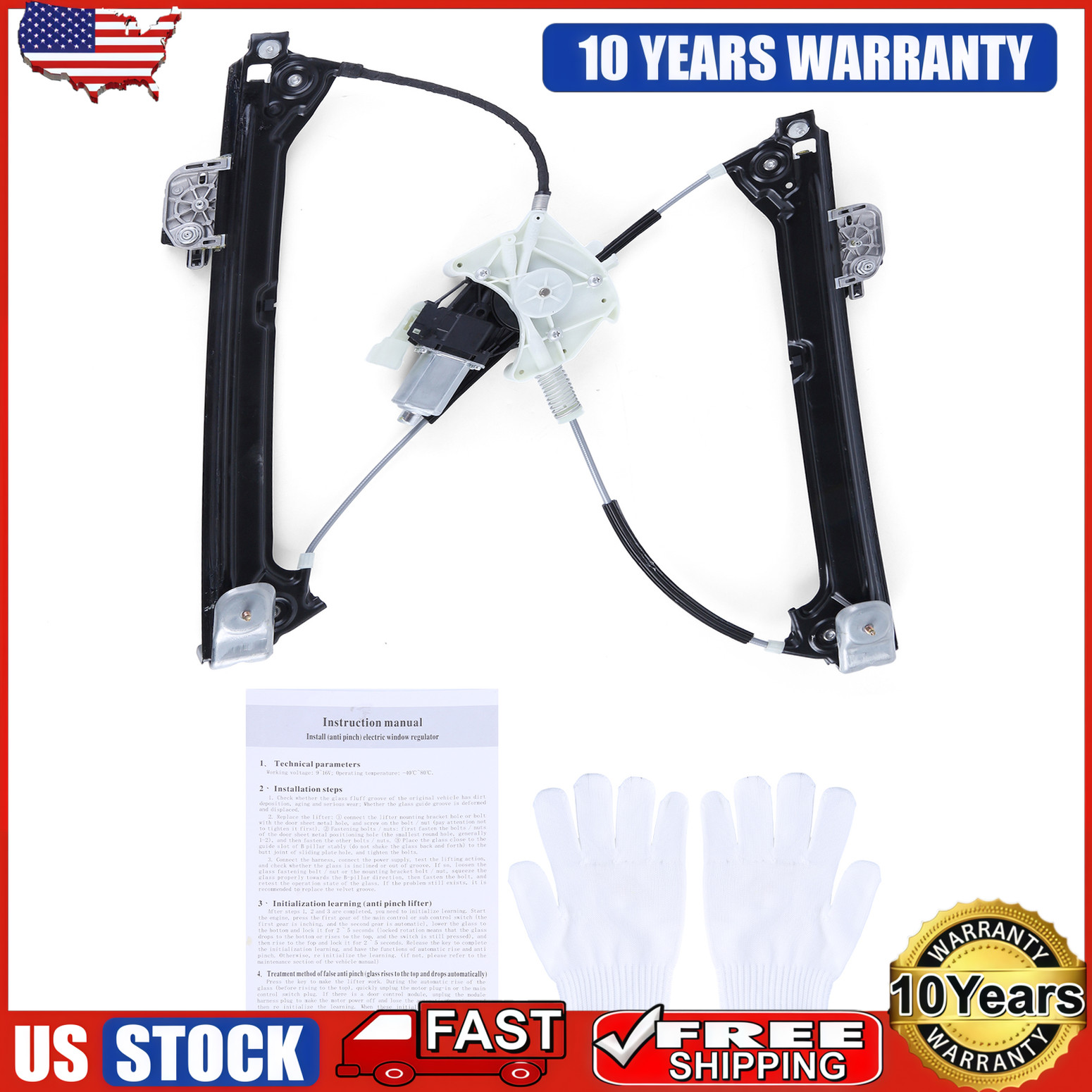Maserati Quattroporte 2014-2022 Front Left Window regulator