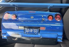 Nissan Skyline Gt-r R33 Tin And Wooden Display Shelf Nissan Skyline Gt-r R33 Tin And Wooden Display Shelf