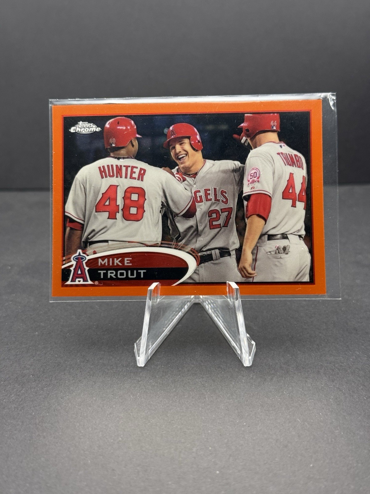 2012 Topps Chrome - Mike Trout #144 Orange Refractor