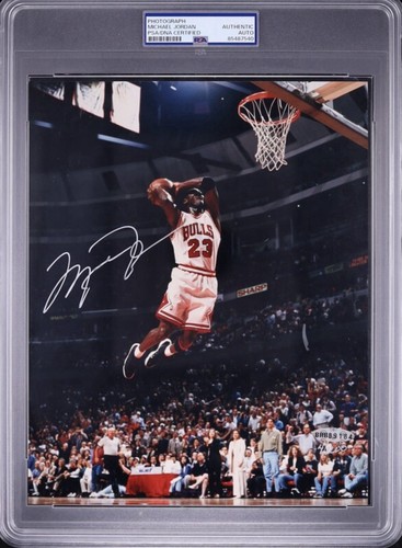 1996 Michael Jordan Autograph PSA/DNA AUTH 8x10 Rare MJ playing Days Auto