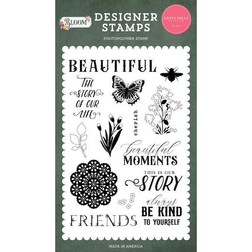 Carta Bella Bloom Clear Stamps - Beautiful Moments