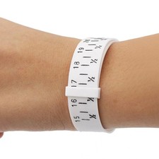 2 Pcs Bracelet Adjust Wrist Size Gauge Band Sizer Measuring Texture Tool