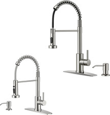 Versatile Pull Down Kitchen Faucet  Soap Dispenser for RV, Bar, Laundry
