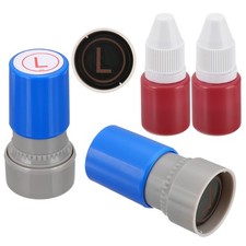 Letter Stamps Self Inking, 2Pcs Character L Alphabet Teacher Stamp, Blue