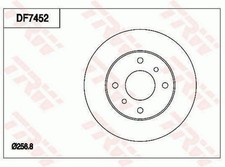 2x TRW Bremsscheiben Vorne für NISSAN Almera II Limousine (N16) 257mm