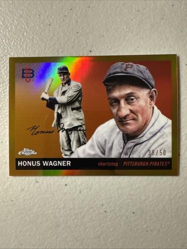 2025 Topps Chrome Platinum Anniversary - Honus Wagner #439 Gold Refractor /50