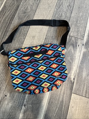 Yak Pak Messenger Bag Crossbody Multicolor Aztec Adjustable Commuter Pack {kk}