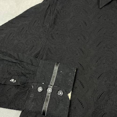 Jimi Hendrix Experience Shirt Mens XL Paisley Embroidered Western Rock Band - Picture 3 of 13