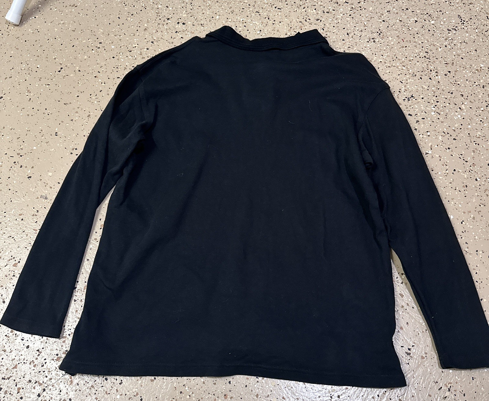 Vintage Oakley Software Center Logo Polo Long Sleeve Shirt Size M Black READ image 2