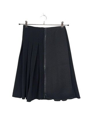 ELIE TAHARI High Waist Rock Damen Rock Gr. DE 32 blau Casual-Look