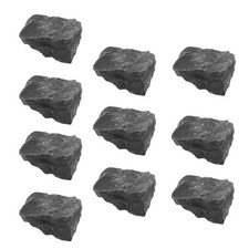 Dark Grey Sauna Heater Stones Natural Volcanic Heat Resistant Rocks for Home Spa